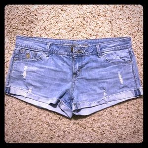 Destroyed look shorts